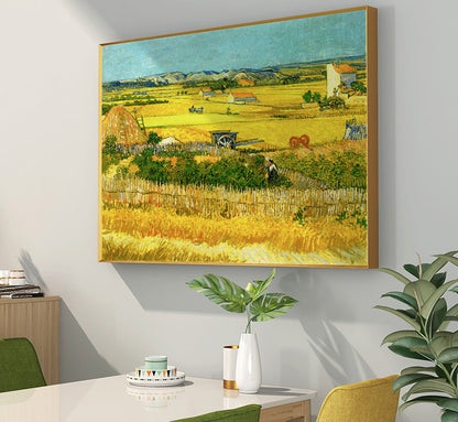 The Harvest Painting by Van Gogh Print Canvas Wall Art - 70cm x 50cm