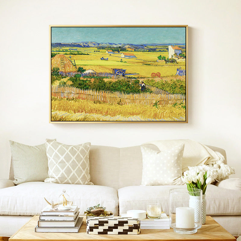 The Harvest Painting by Van Gogh Print Canvas Wall Art - 70cm x 50cm