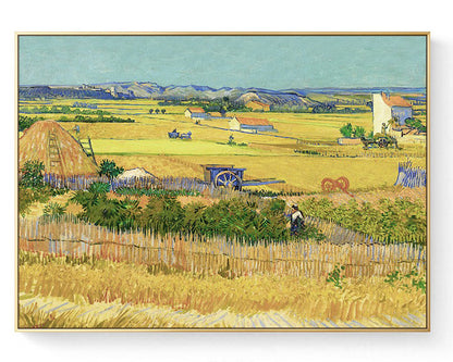 The Harvest Painting by Van Gogh Print Canvas Wall Art - 70cm x 50cm