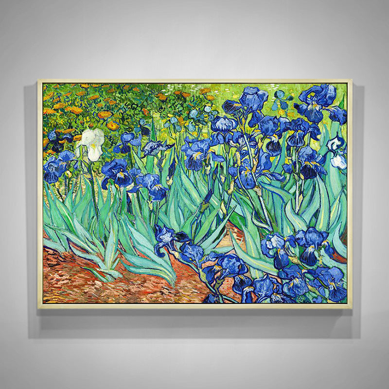 Irises Painting by Van Gogh Print Canvas Wall Art - 60cm x 40cm