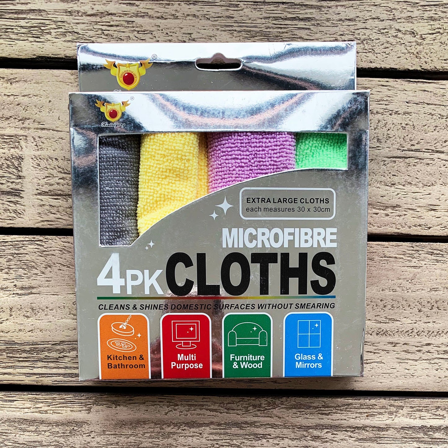 4-Pack Premium Microfibre Magic Cleaner Cleaning Cloths