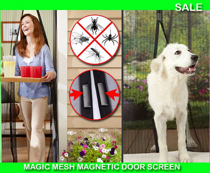 Magnetic Fly Screen Mosquito Bug Magic Mesh Door Hands Free Net