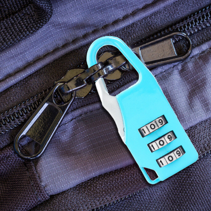 Advanced Combination Lock Bags Suitcase Lockers Luggage Padlock (Blue)