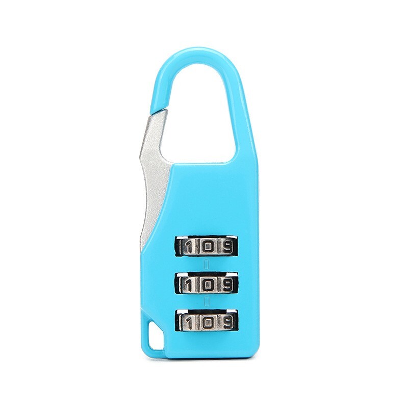 Advanced Combination Lock Bags Suitcase Lockers Luggage Padlock (Blue)