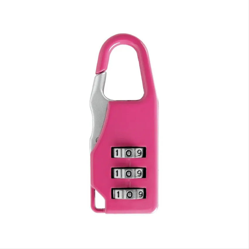 Advanced Combination Lock Bags Suitcase Lockers Luggage Padlock (Pink)