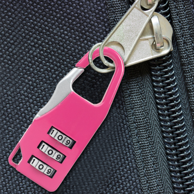 Advanced Combination Lock Bags Suitcase Lockers Luggage Padlock (Pink)