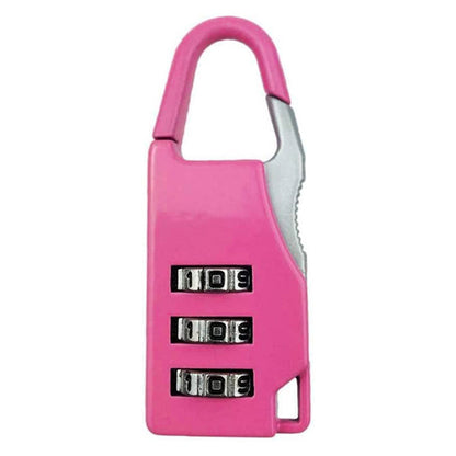 Advanced Combination Lock Bags Suitcase Lockers Luggage Padlock (Pink)