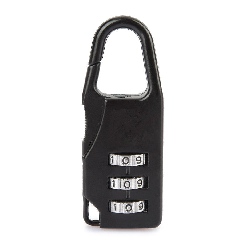 5 x Combination Locks Bags Suitcase Lockers Luggage Padlocks (Black)