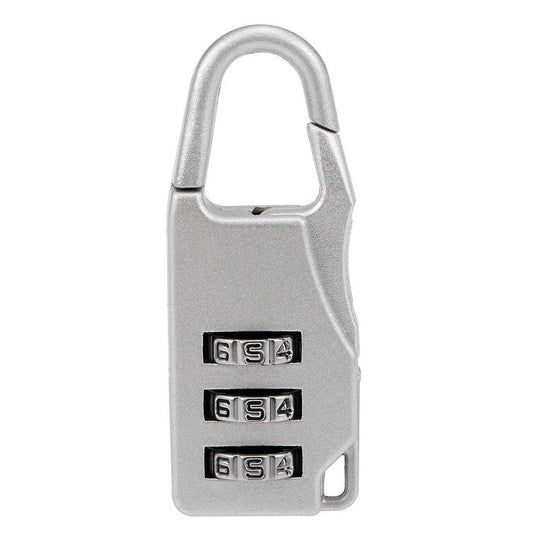 5 x Combination Locks Bags Suitcase Lockers Luggage Padlocks (Silver)