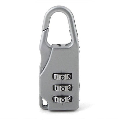 5 x Combination Locks Bags Suitcase Lockers Luggage Padlocks (Silver)