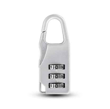 5 x Combination Locks Bags Suitcase Lockers Luggage Padlocks (Silver)