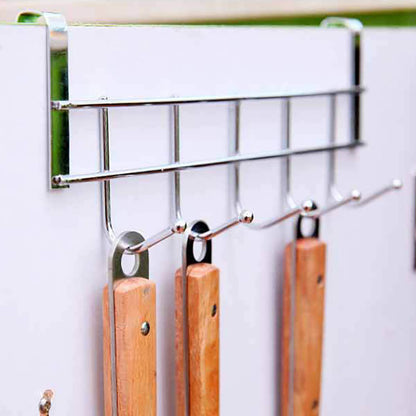 3 x Large 5 Hook Over Door Hanger Hanging Racks