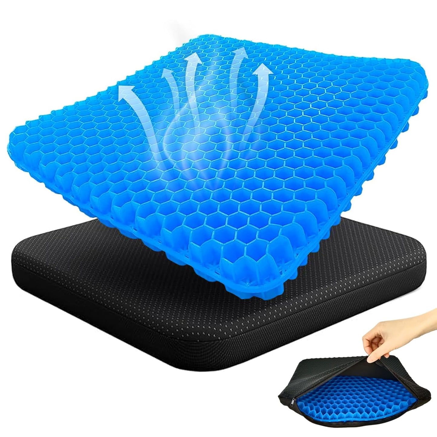 Orthopedic Gel Memory Foam Seat Support Cushion