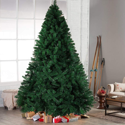 2.4m Lush Traditional Green Christmas Tree 1200 Tips