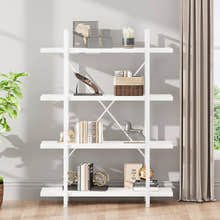 Envision 4-Tier Bookcase Storage Shelf Organizer (White)