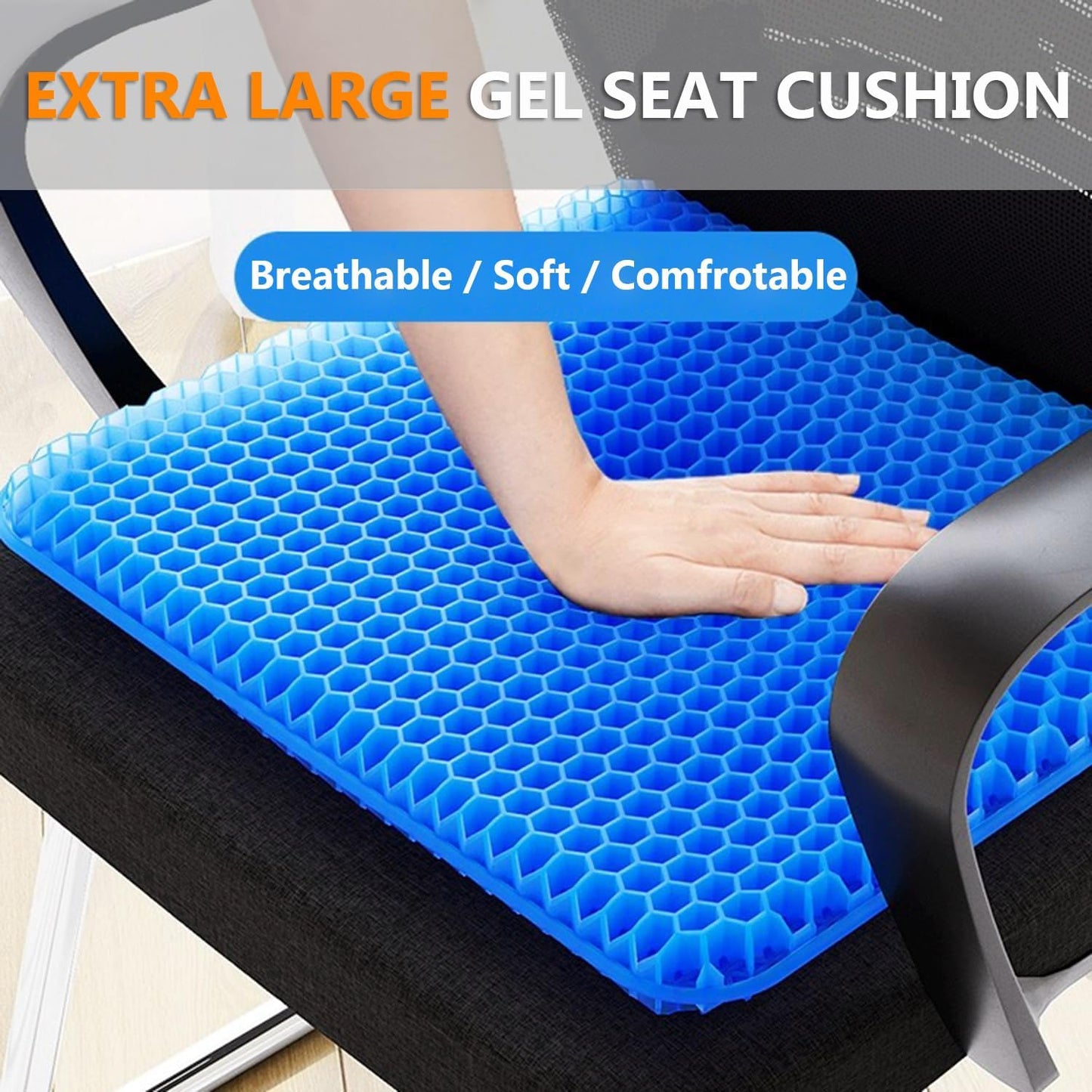 Orthopedic Gel Memory Foam Seat Support Cushion