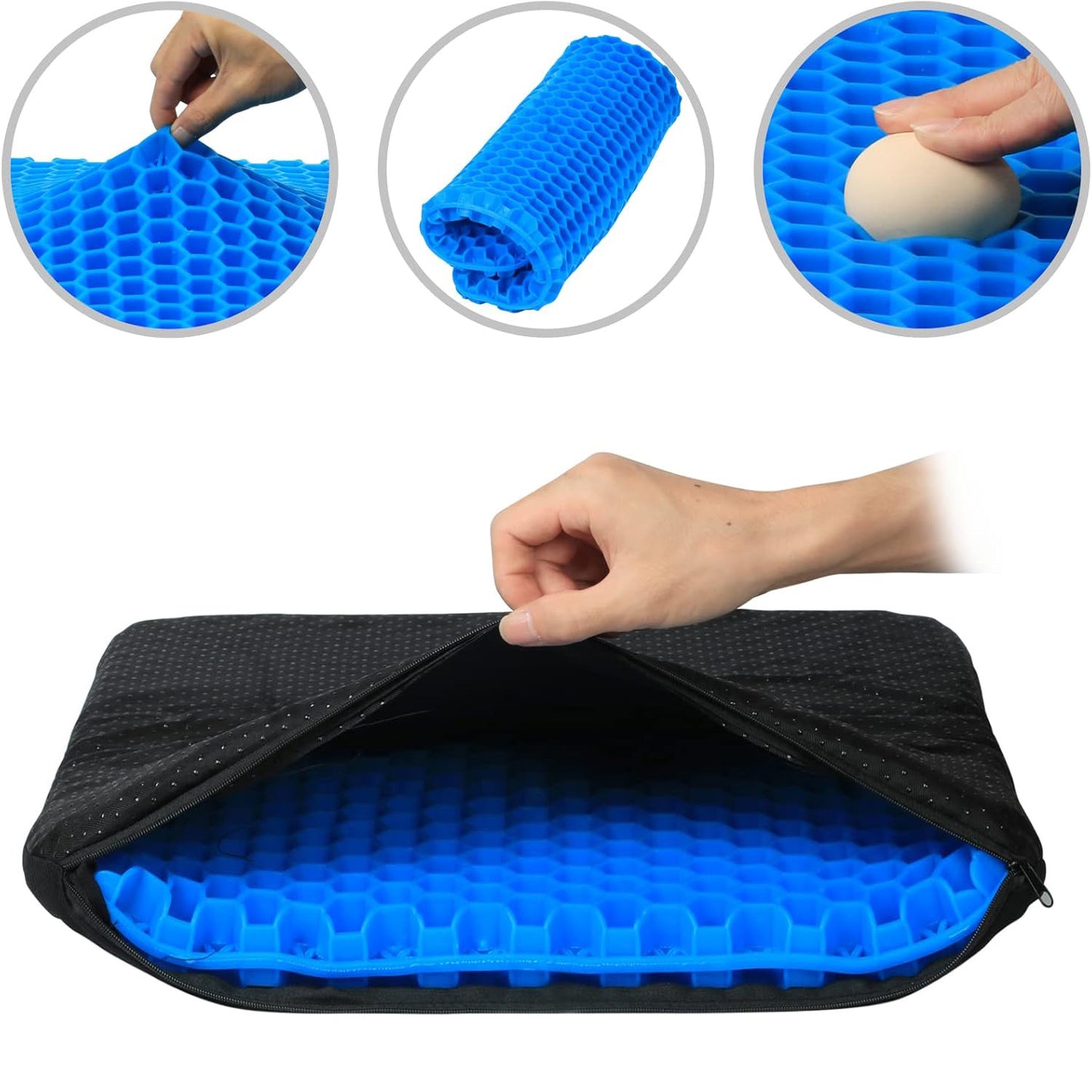 Orthopedic Gel Memory Foam Seat Support Cushion
