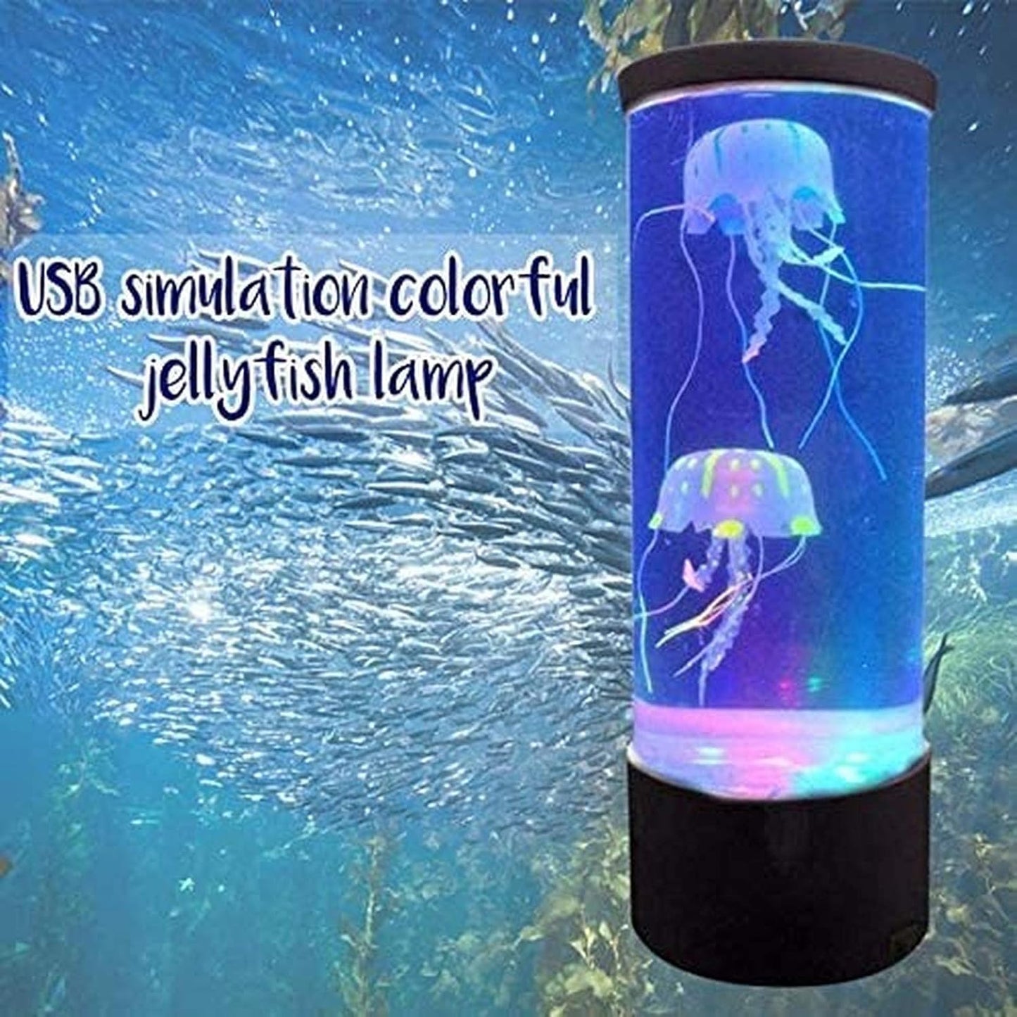 Jellyfish Tank Sea Water Lamp Jelly Fish Colour-Changing Night Light