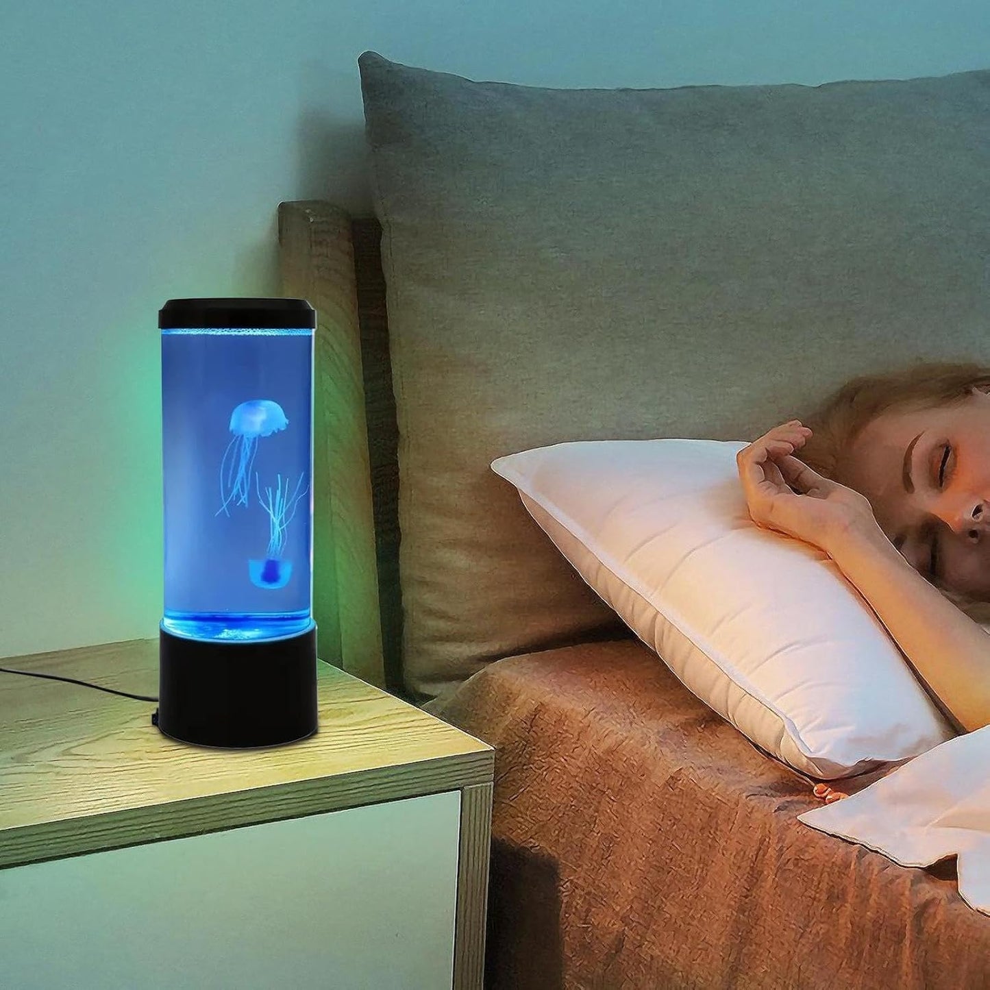 Jellyfish Tank Sea Water Lamp Jelly Fish Colour-Changing Night Light