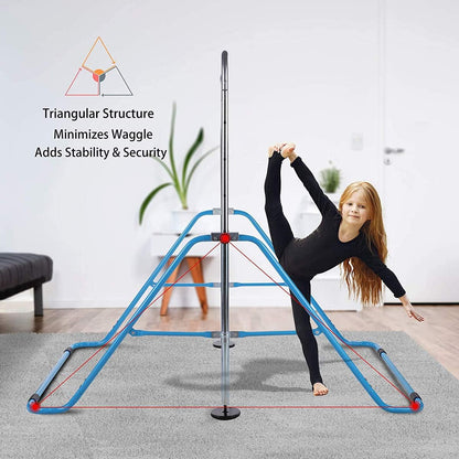 Gymnastics Training Bar Kids Gym Adjustable Horizontal Pull Up Station