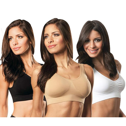 3 x Pack Ahh Seamless Sports Bras