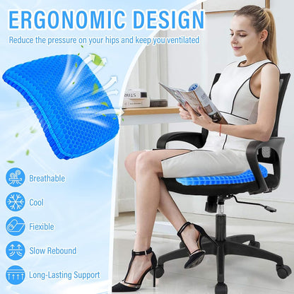 Orthopedic Gel Memory Foam Seat Support Cushion