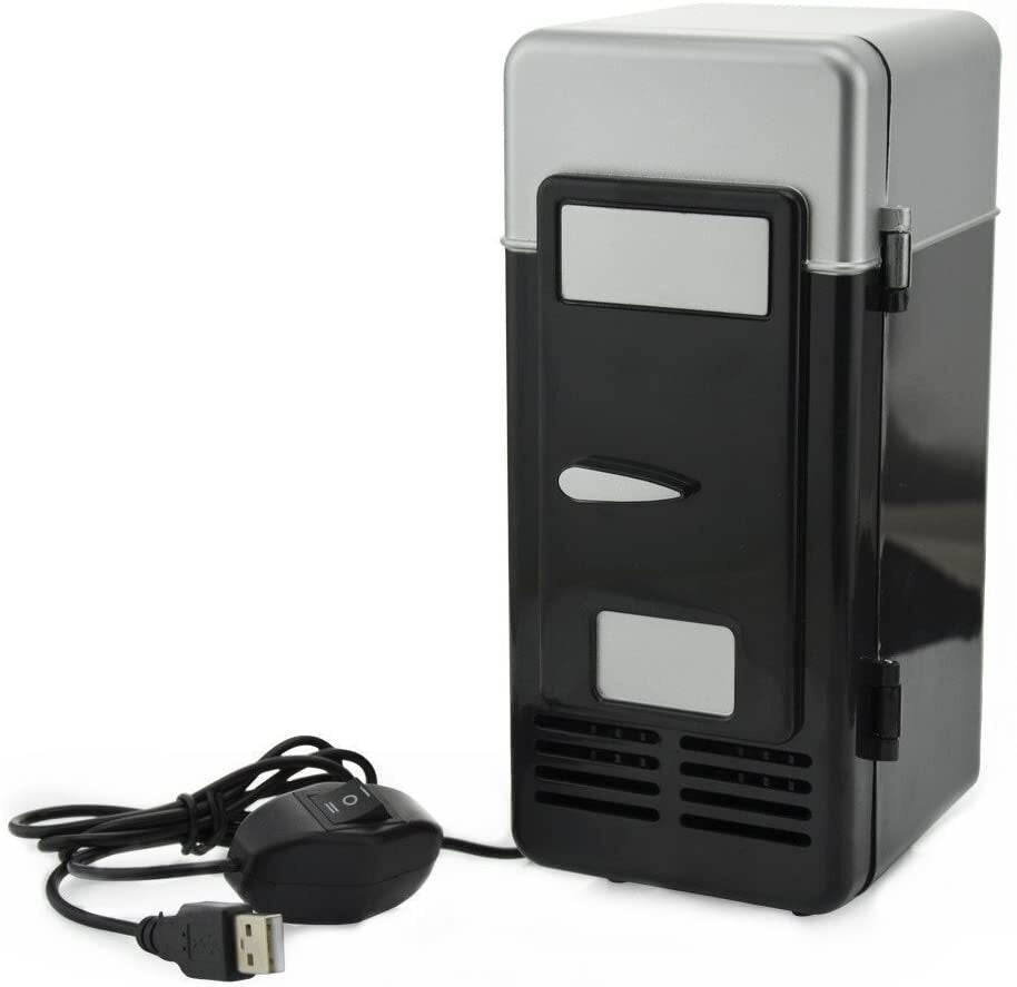 USB Heating & Cooling Mini Fridge Warmer/ Cooler (Black)