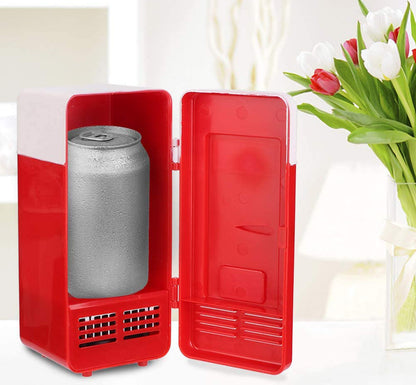 USB Heating & Cooling Mini Fridge Warmer/ Cooler (Red)