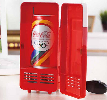 USB Heating & Cooling Mini Fridge Warmer/ Cooler (Red)