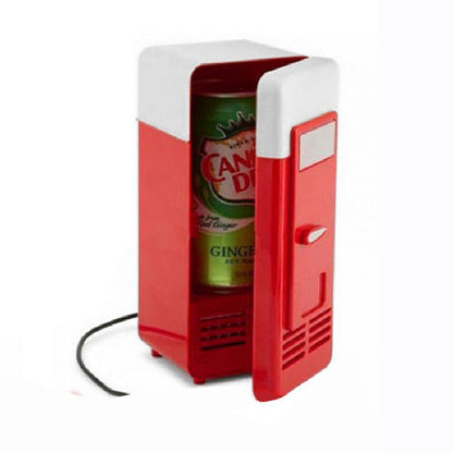 USB Heating & Cooling Mini Fridge Warmer/ Cooler (Red)