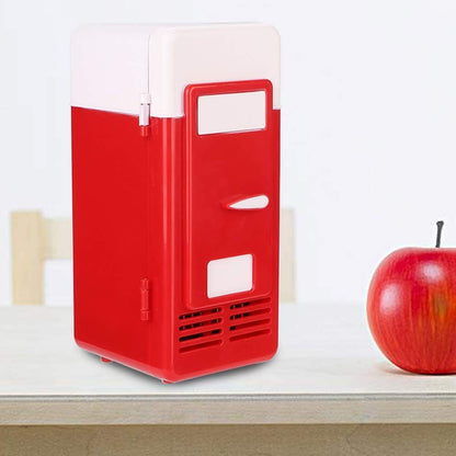 USB Heating & Cooling Mini Fridge Warmer/ Cooler (Red)