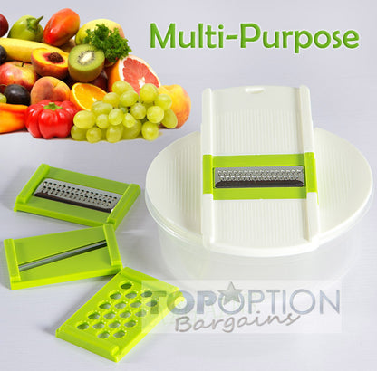 4 in 1 Multipurpose Vegetable Grater Fruit Dicer Slicer Food Processor Cutter