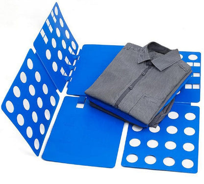 Flip Fold Clothes Folder Laundry Organizer (Blue)