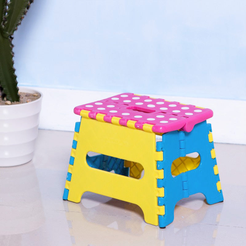 Colourful Kids Foldable Folding Step Stool (PINK)