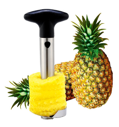 2 x Stainless Steel Easy Slicer Pineapple Cutter Corer Peeler