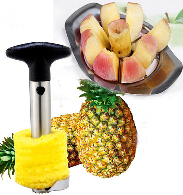 TWO PACK Stainless Steel Pineapple Cutter & Stainless Steel Apple Corer