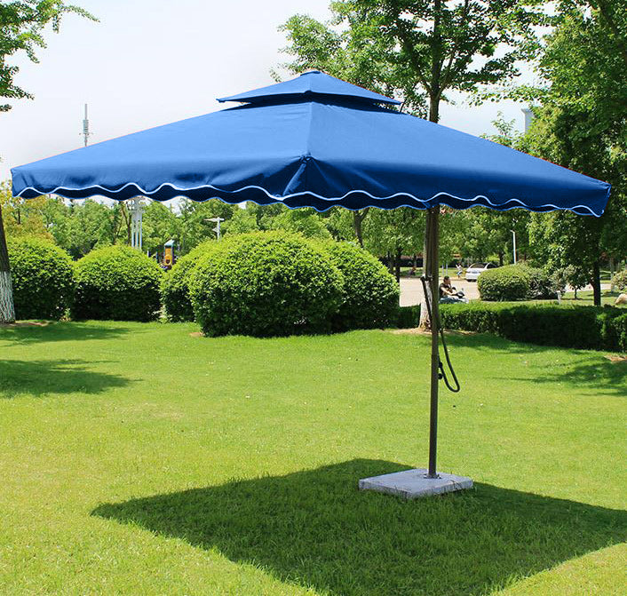 Varossa Large Square Cantilever Outdoor Umbrella Blue