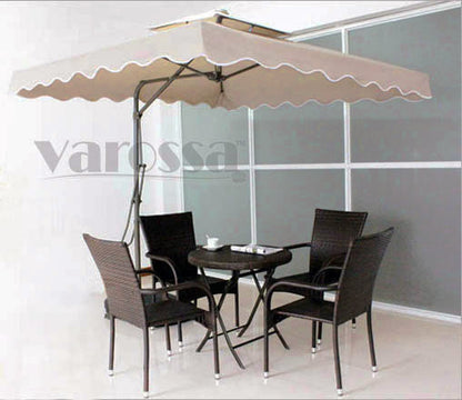 Varossa Large Square Cantilever Outdoor Umbrella Beige/Tan