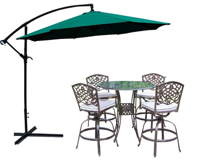 3m Steel Round Cantilever Outdoor Umbrella (Green)