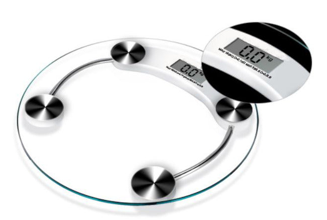 Digital Tempered Glass Body Bathroom Scale 180kg