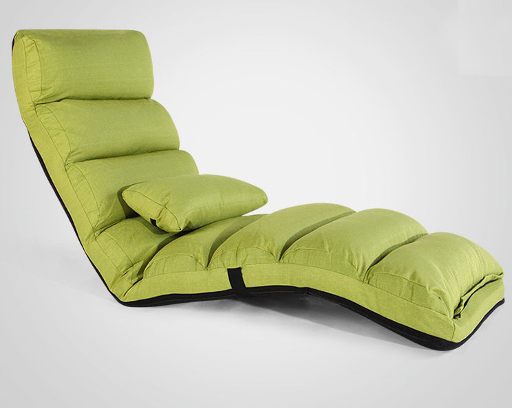 Varossa Chaise Lounge Recliner Chair Sofa Bed (Lime)