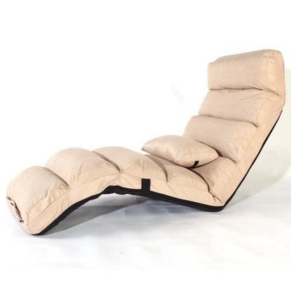 Varossa Chaise Lounge Recliner Chair Sofa Bed (Beige)