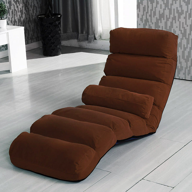 Varossa Chaise Lounge Recliner Chair Sofa Bed (Mocha)