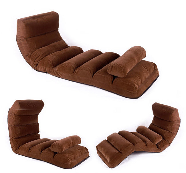 Varossa Chaise Lounge Recliner Chair Sofa Bed (Mocha)