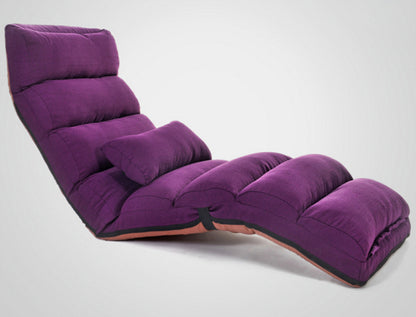 Varossa Chaise Lounge Recliner Chair Sofa Bed (Purple)