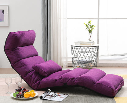 Varossa Chaise Lounge Recliner Chair Sofa Bed (Purple)