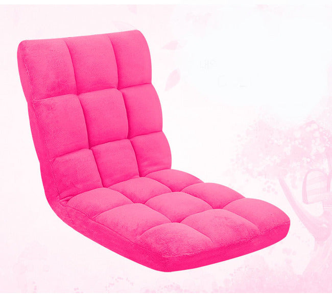 Varossa Versatile Adjustable Recliner Sofa Couch Yoga Chair (Large, Pink)