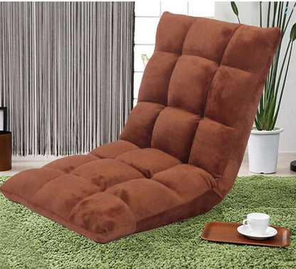 Varossa Versatile Adjustable Recliner Sofa Couch Yoga Chair (Large, Mocha)