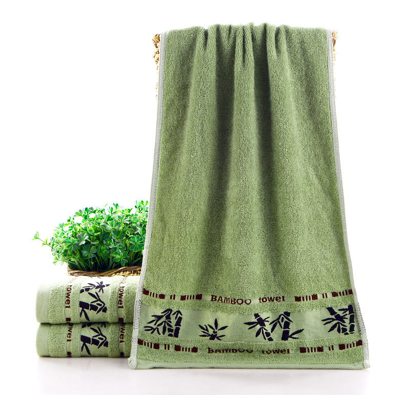 Bamboo Face Hand Towel (Green)