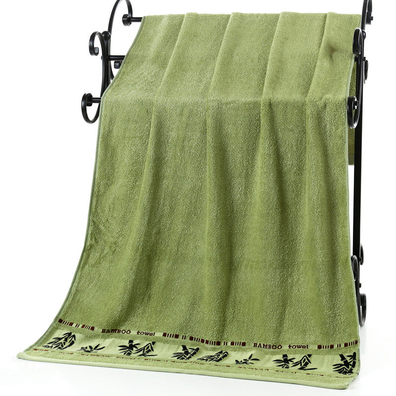 Large Bamboo Bath Towel (Earthy Green)